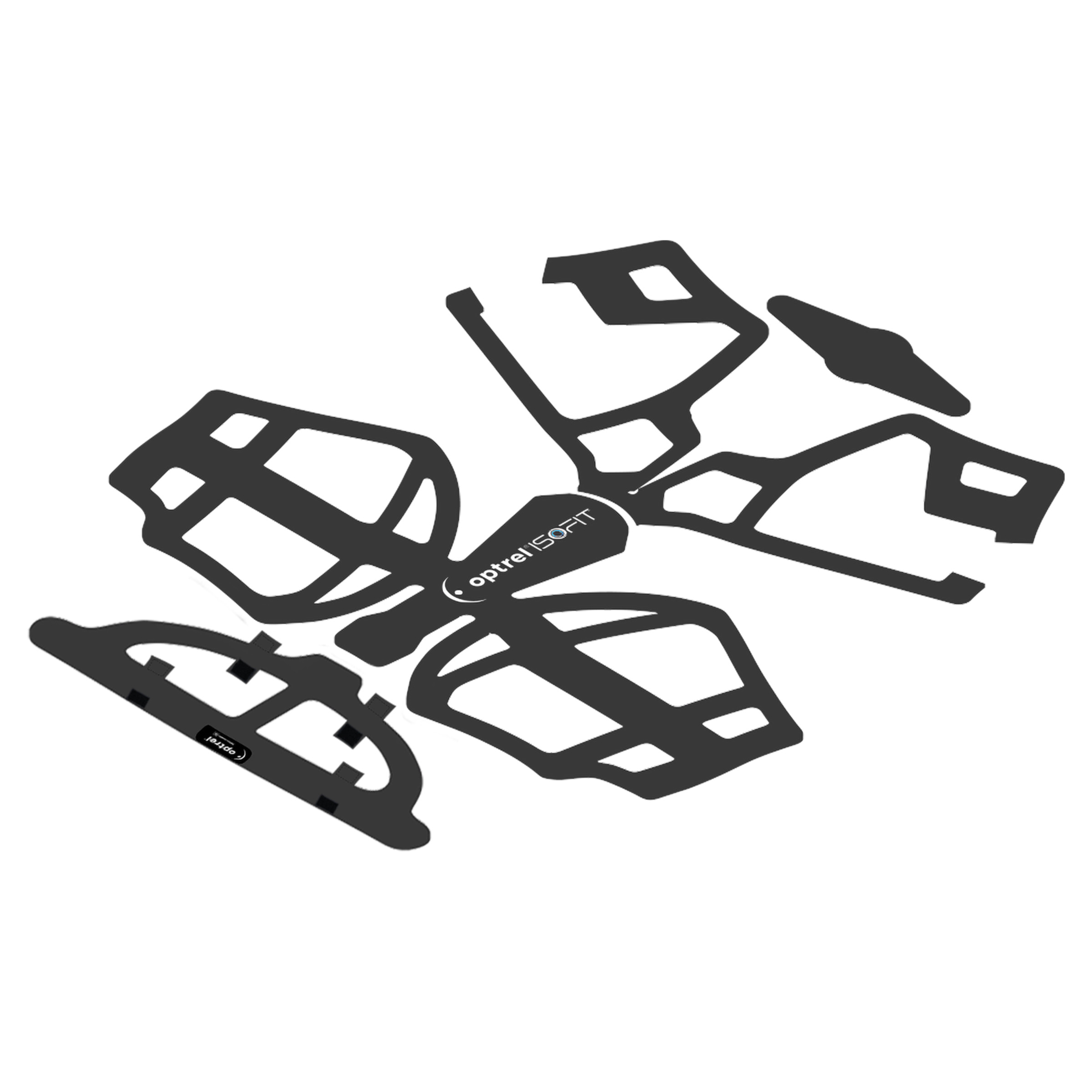 Optrel® IsoFit® headgear replacement Tricot pad for Optrel® IsoFit® headgear (set of 5, each consisting of 4 parts)